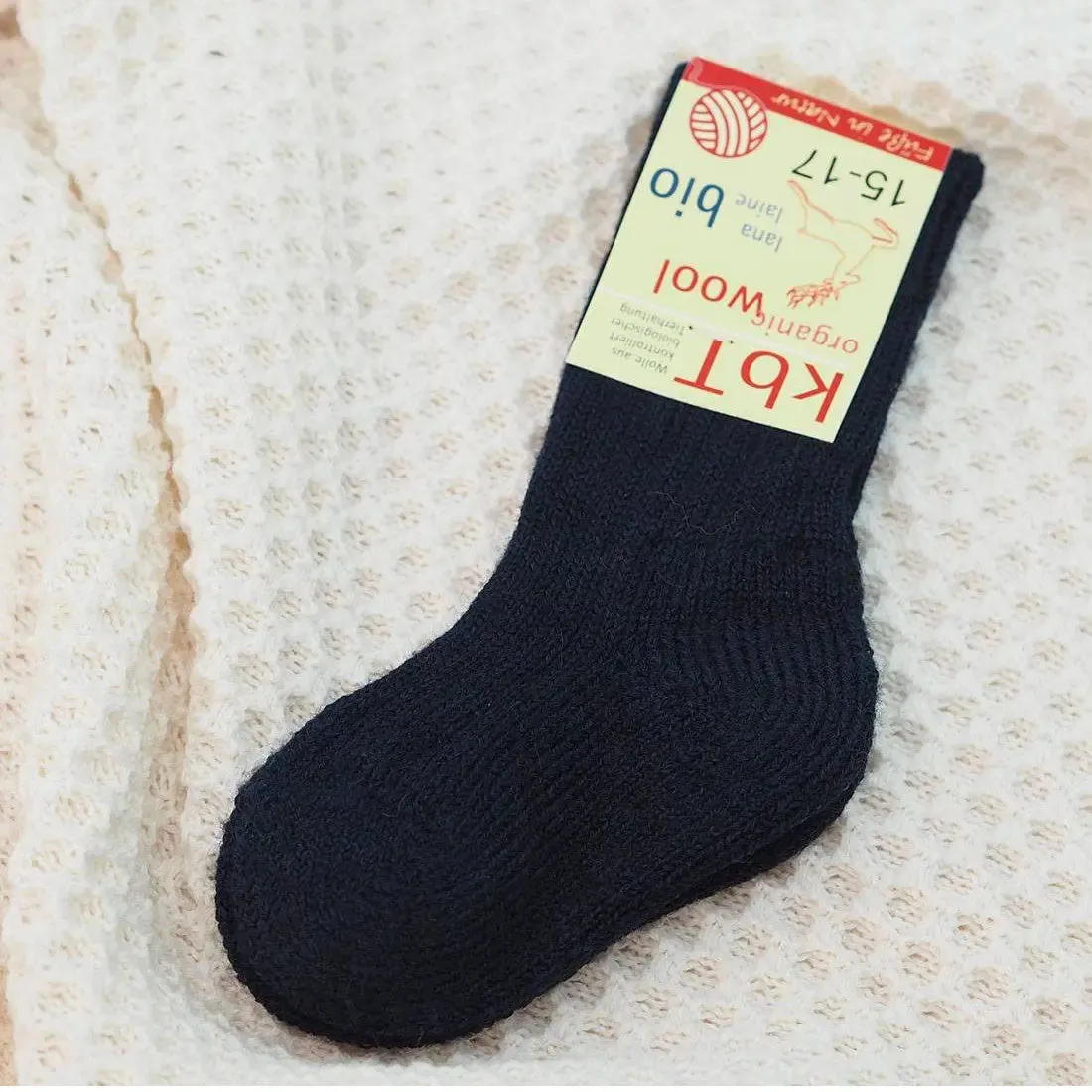 Hirsch Natur Chaussettes hautes enfant pure laine bio