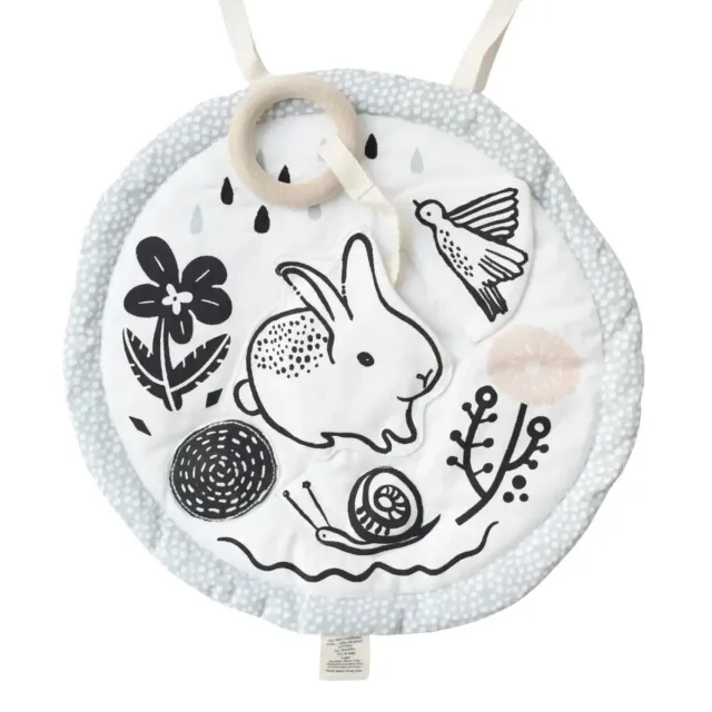 Wee Gallery Meadow petit tapis d'activité rond coton bio
