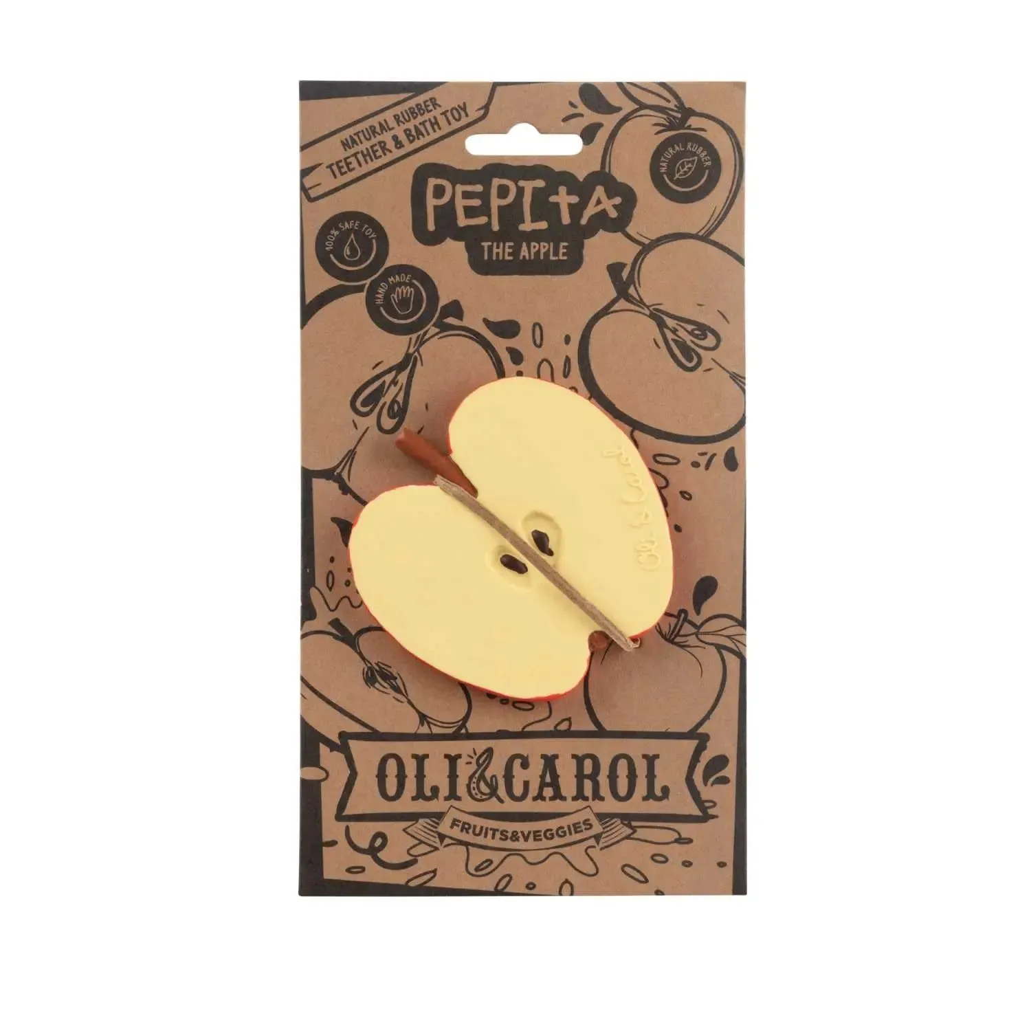 Oli & Carol Pepita la Pomme anneau dentition caoutchouc
