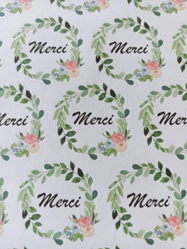 Les Créas de Sabrina Stickers Merci