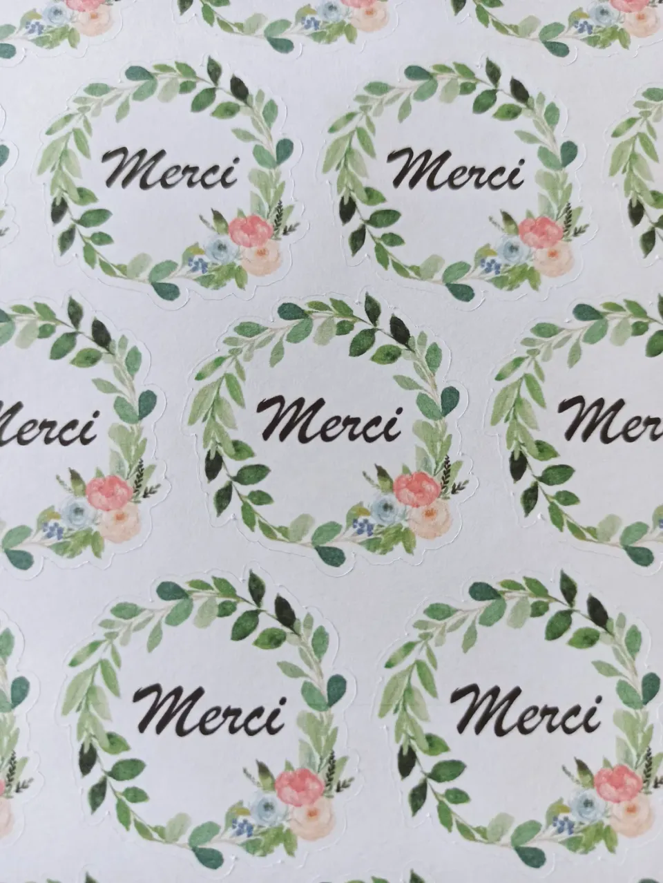 Les Créas de Sabrina Stickers Merci