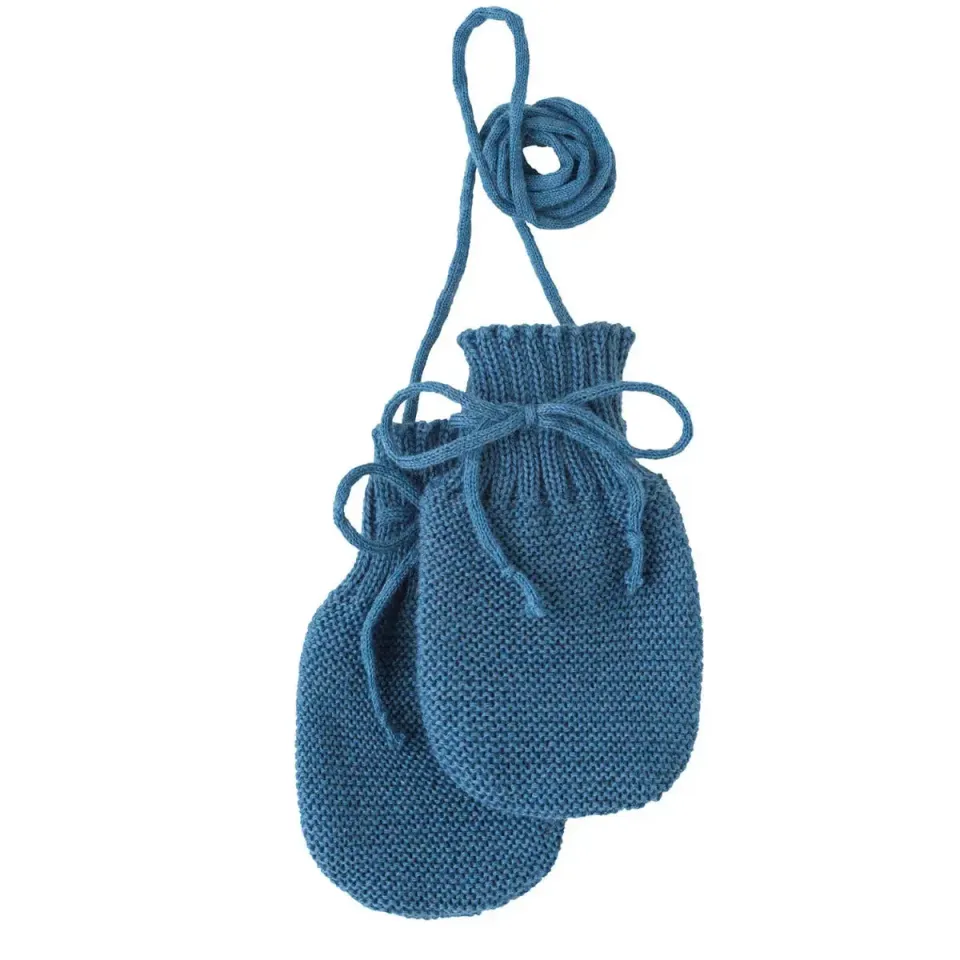 Disana moufles naissance laine bio tricotées