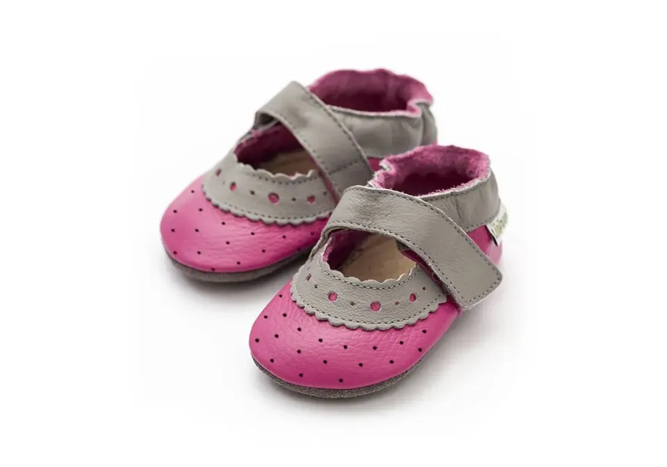 Liliputi Magnolia sandales cuir souple bébé scratch