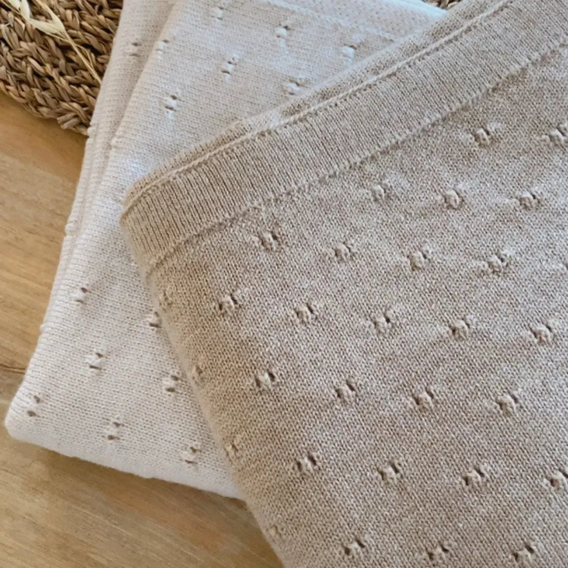 HVID couverture Bibi laine mérinos bébé Sable