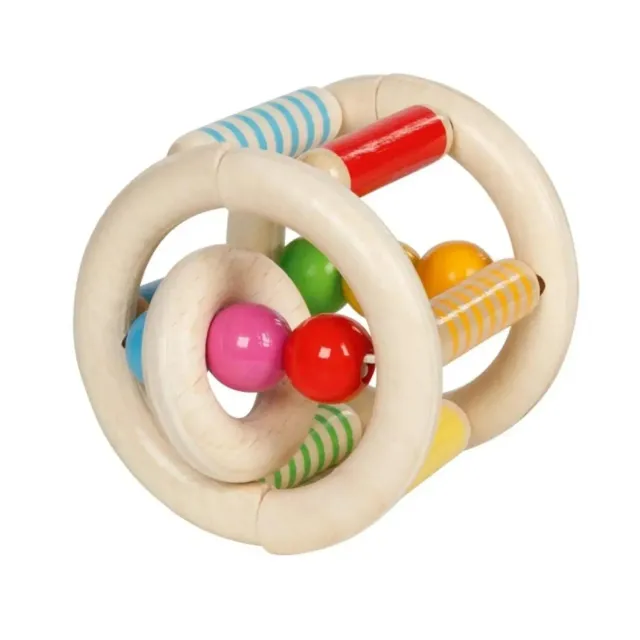 Goki hochet en bois flexible à faire rouler bébé