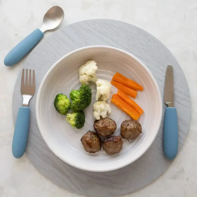 KiddiKutter set 3 couverts enfant inox et silicone
