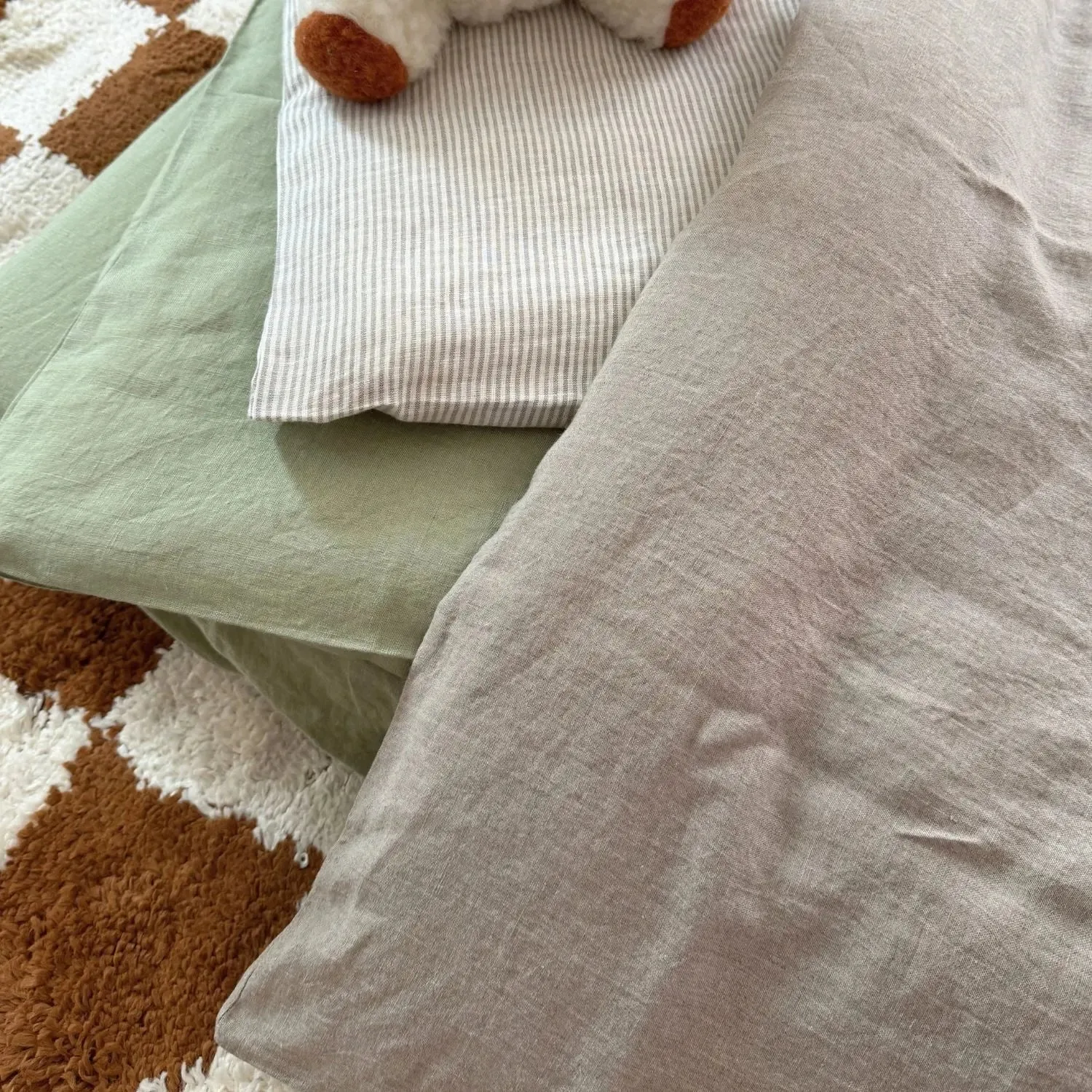 Lil Inappy Sassoupi housse de couette enfant lin lavé