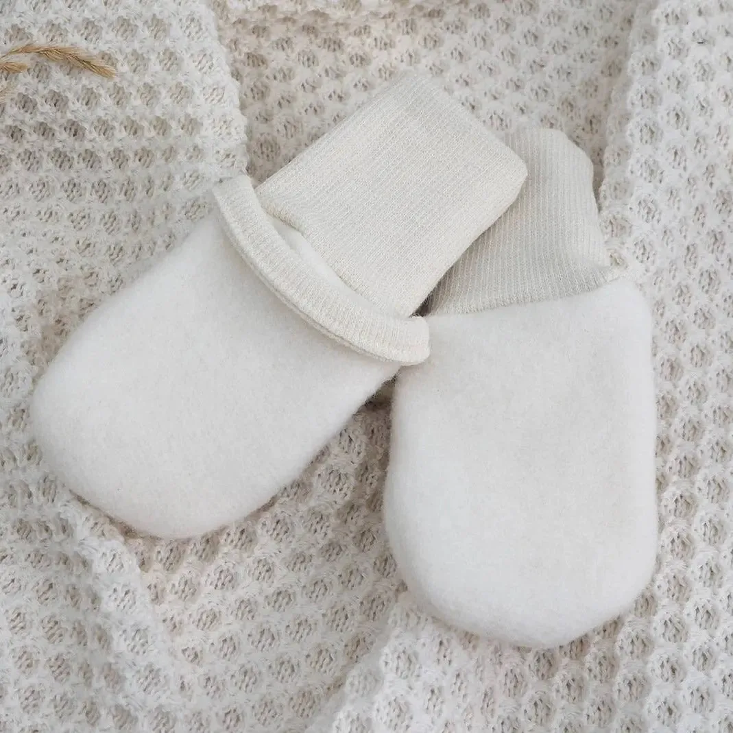 Cosilana moufles bébé laine coton bio