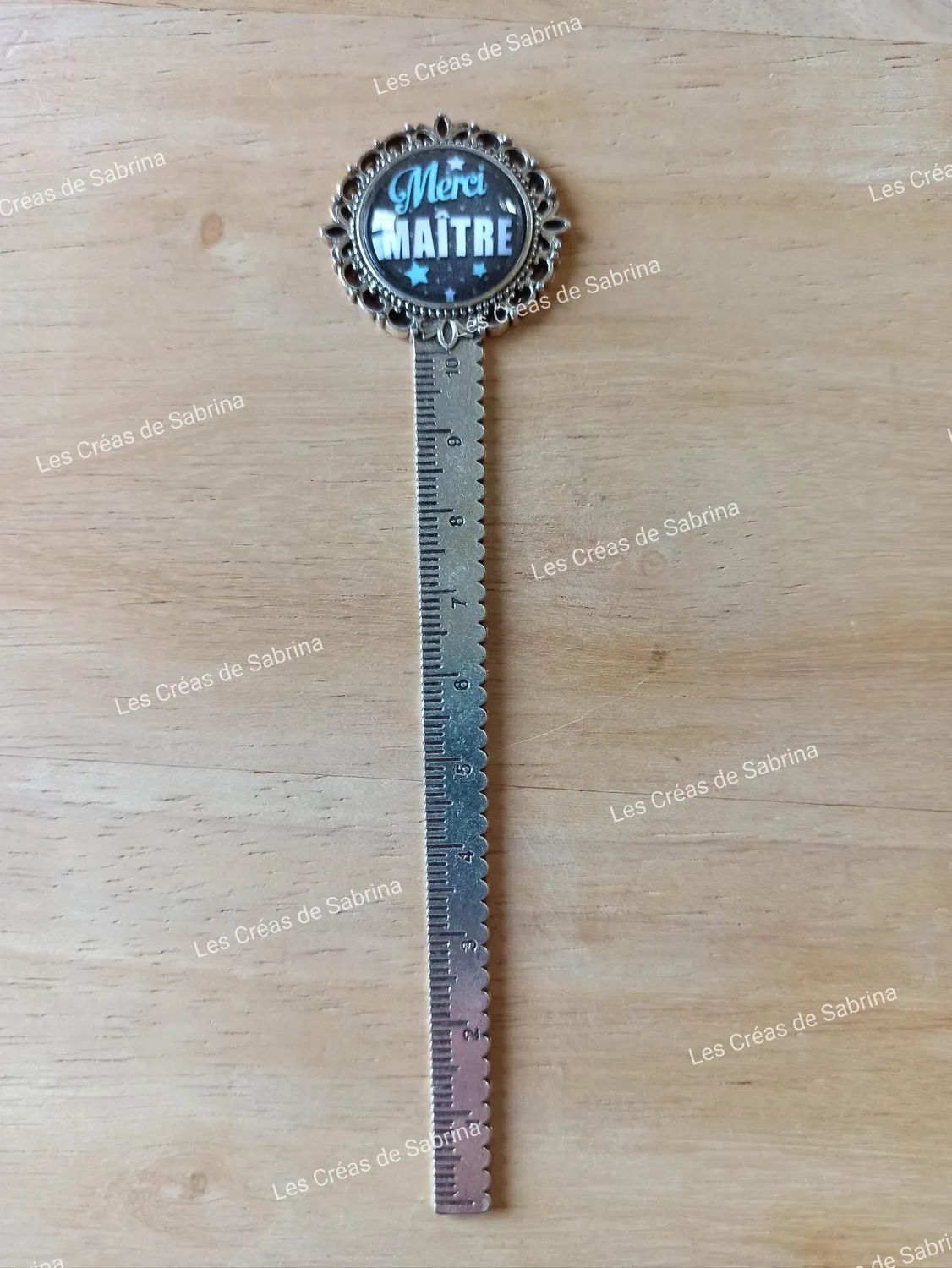 Les Créas de Sabrina Marque-page Maître verre fait main