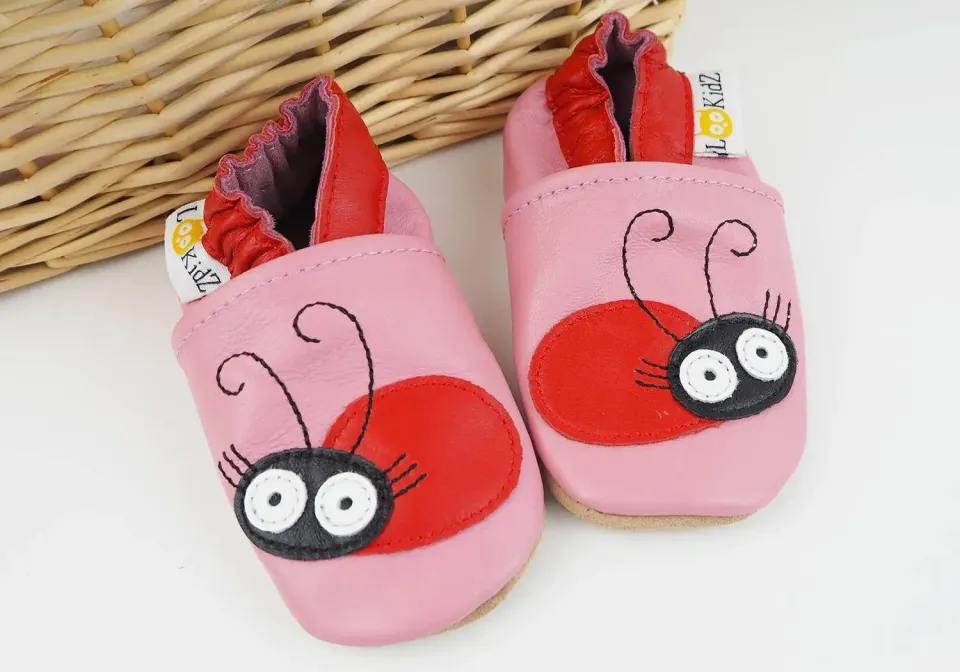 Lookidz chaussons cuir souple bébé