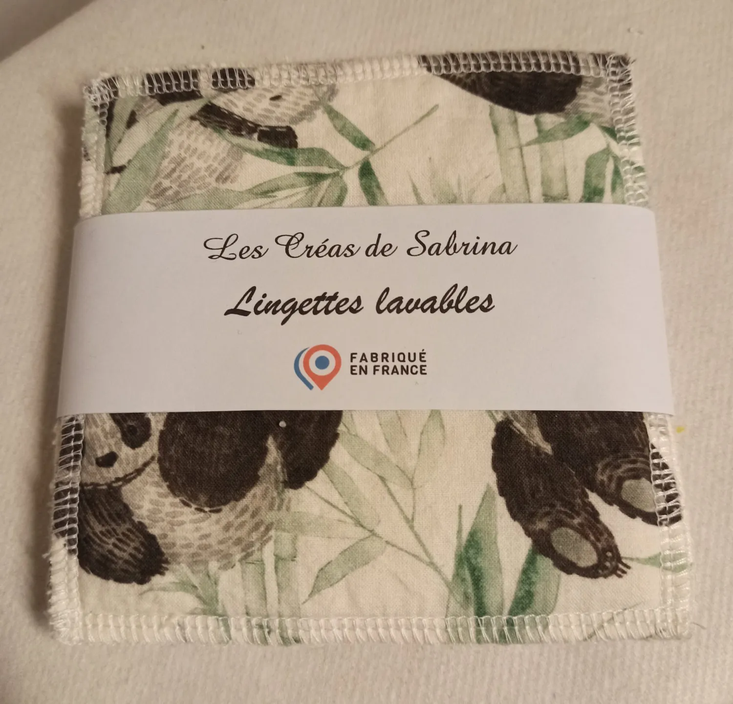Les Créas de Sabrina lingettes lavables coton