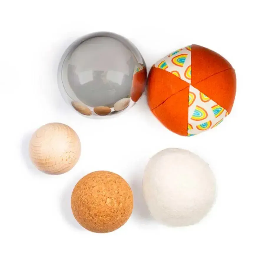 Petit Boum 5 balles sensorielles avec pochon