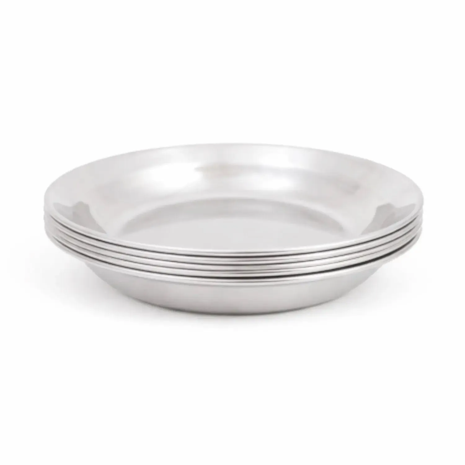 LiliNappy Joli Monde assiette enfant inox zéro plastique
