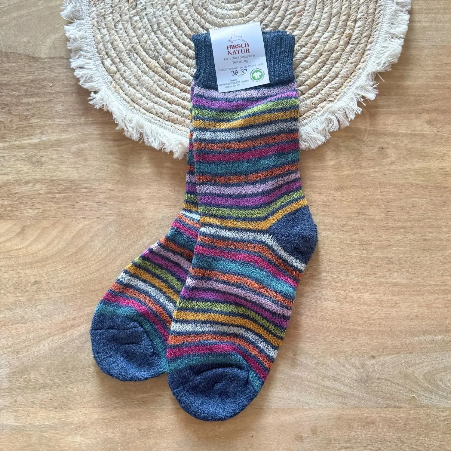 Hirsch Natur Chaussettes laine adulte épaisses