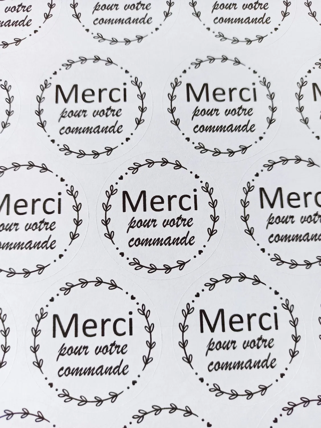 Les Créas de Sabrina Stickers Merci