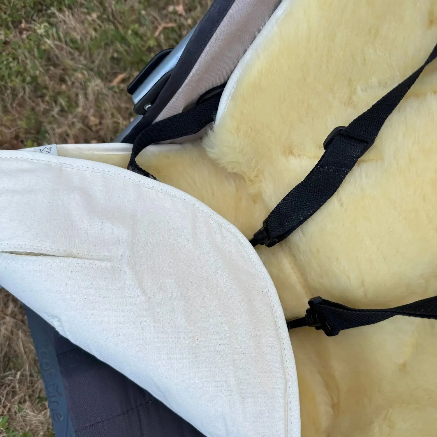 Kaiser Deluxe assise peau d’agneau poussette cosy