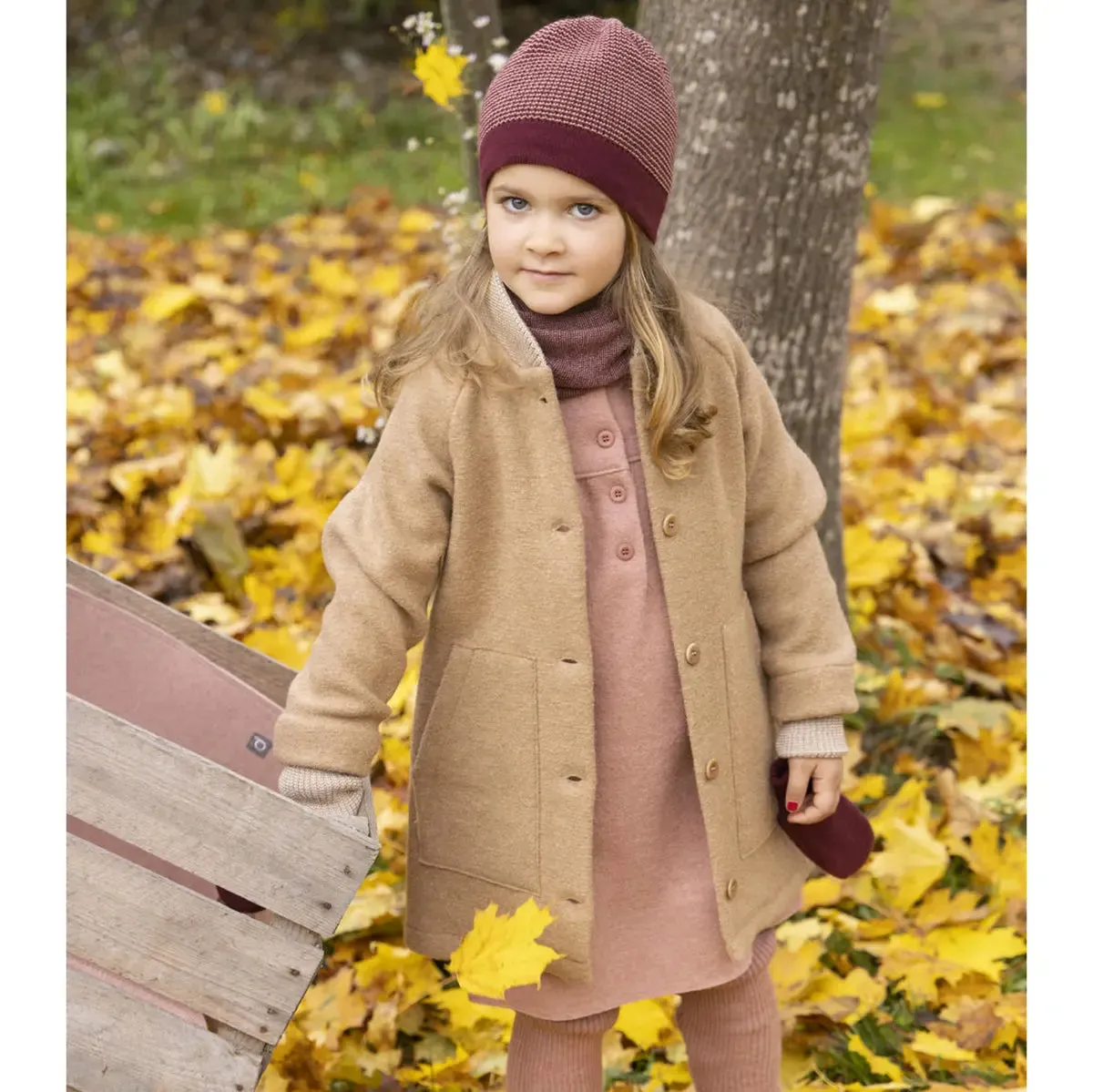 Manteau Disana laine bouillie enfant coupe A