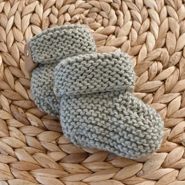 SMA Chaussons tricotés bébé laine