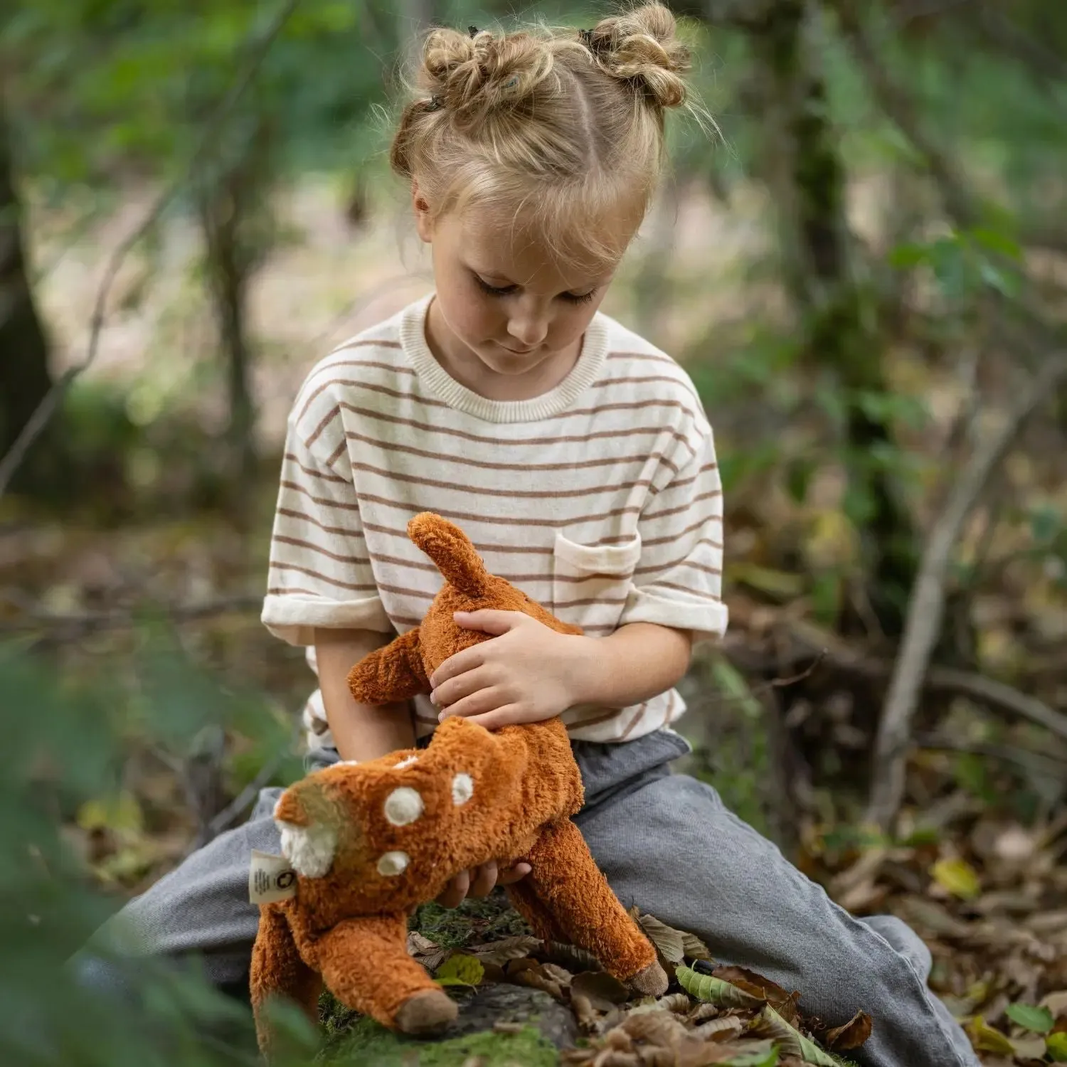 Senger Naturwelt doudou bouillotte faon coton bio