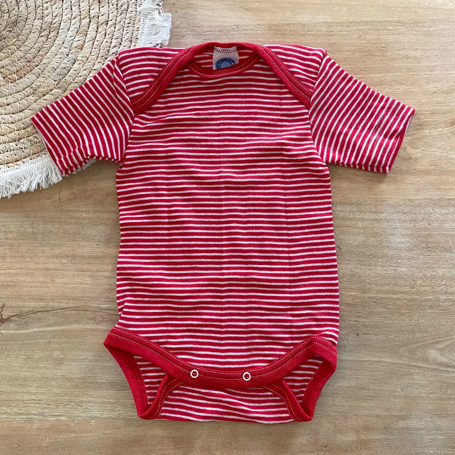 Cosilana body manches courtes laine et soie
