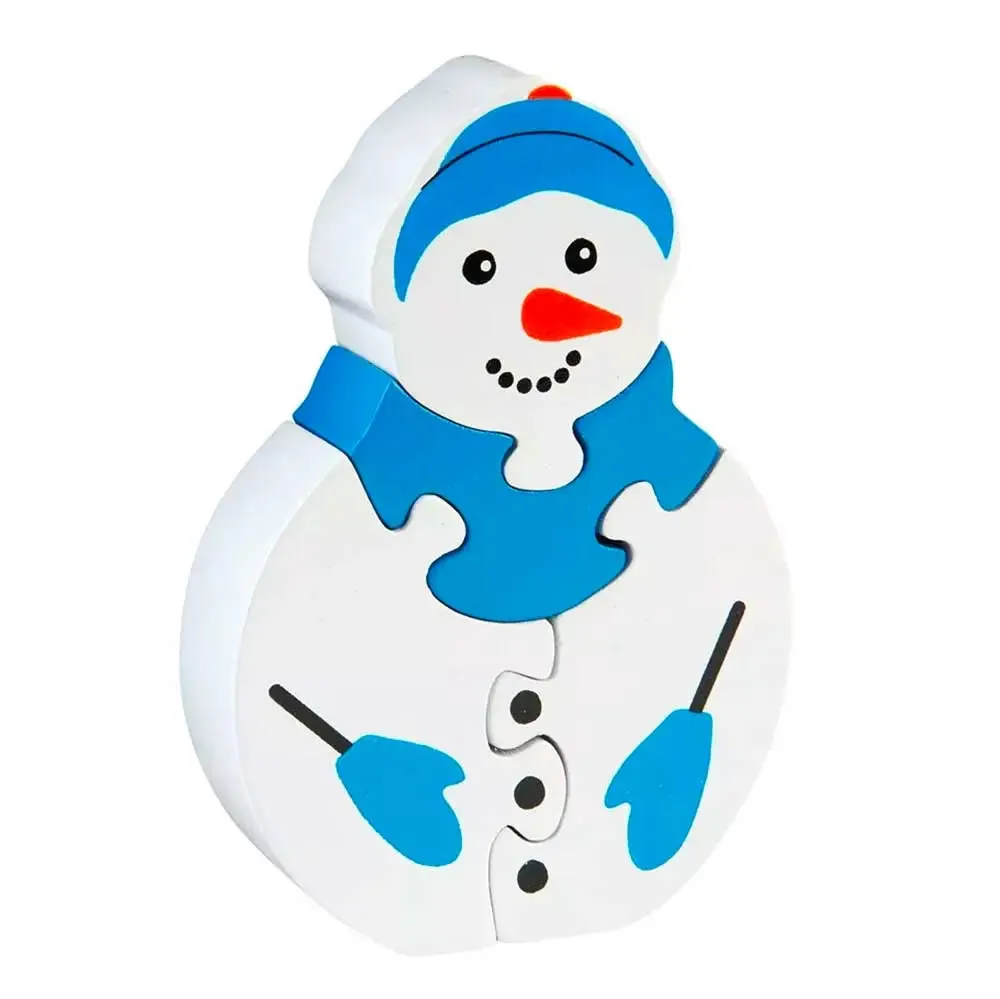 Lanka Kade puzzle bonhomme de neige en bois 4 pièces