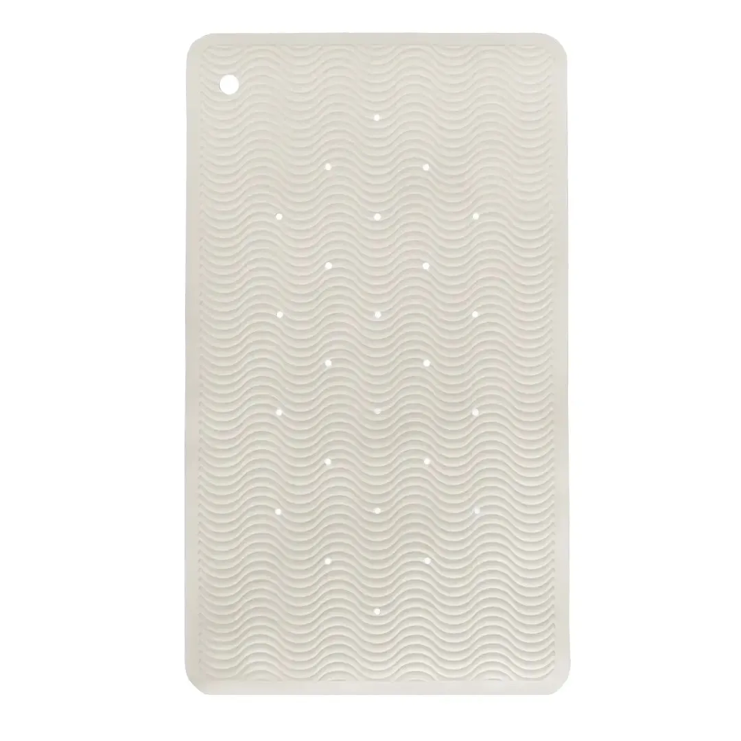 Hevea Wave tapis de bain caoutchouc 69x39cm antédérapant