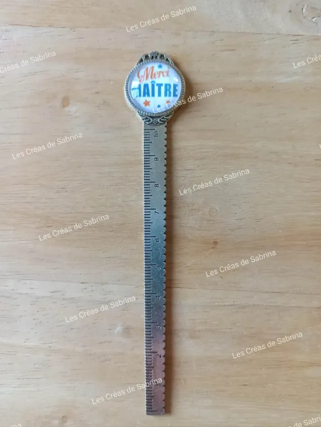 Les Créas de Sabrina Marque-page Maître verre fait main
