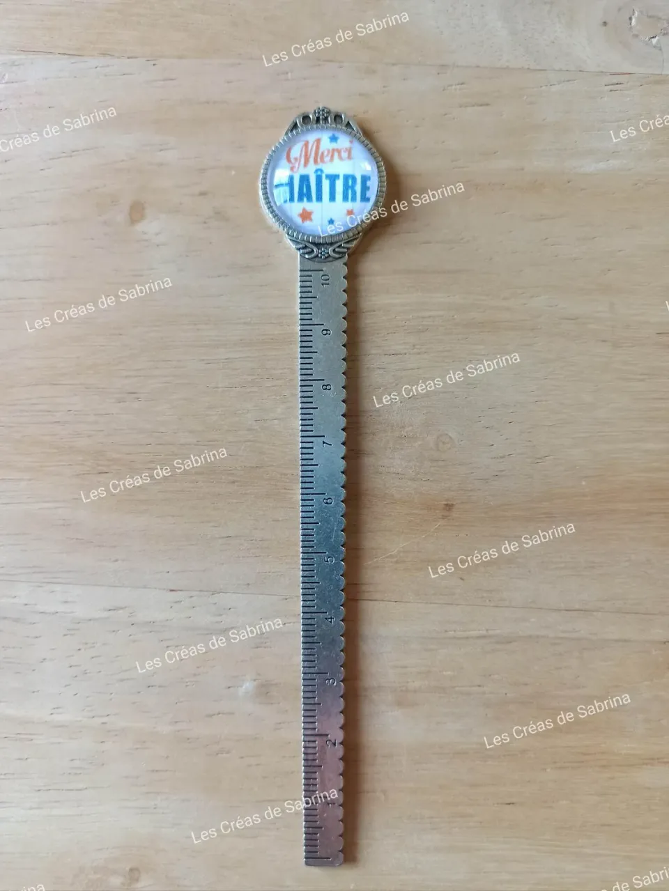 Les Créas de Sabrina Marque-page Maître verre fait main