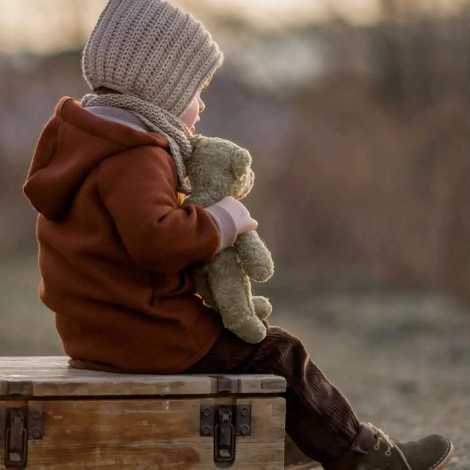 Senger Naturwelt petit ours beige doudou en coton bio GOTS