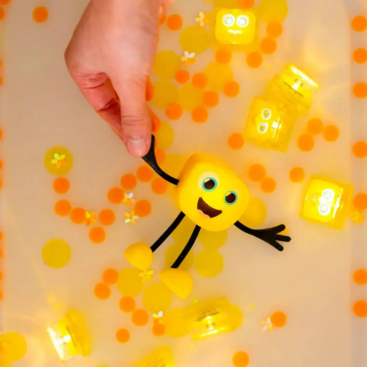 Glo Pals jouet bain lumineux sensoriel avec cubes