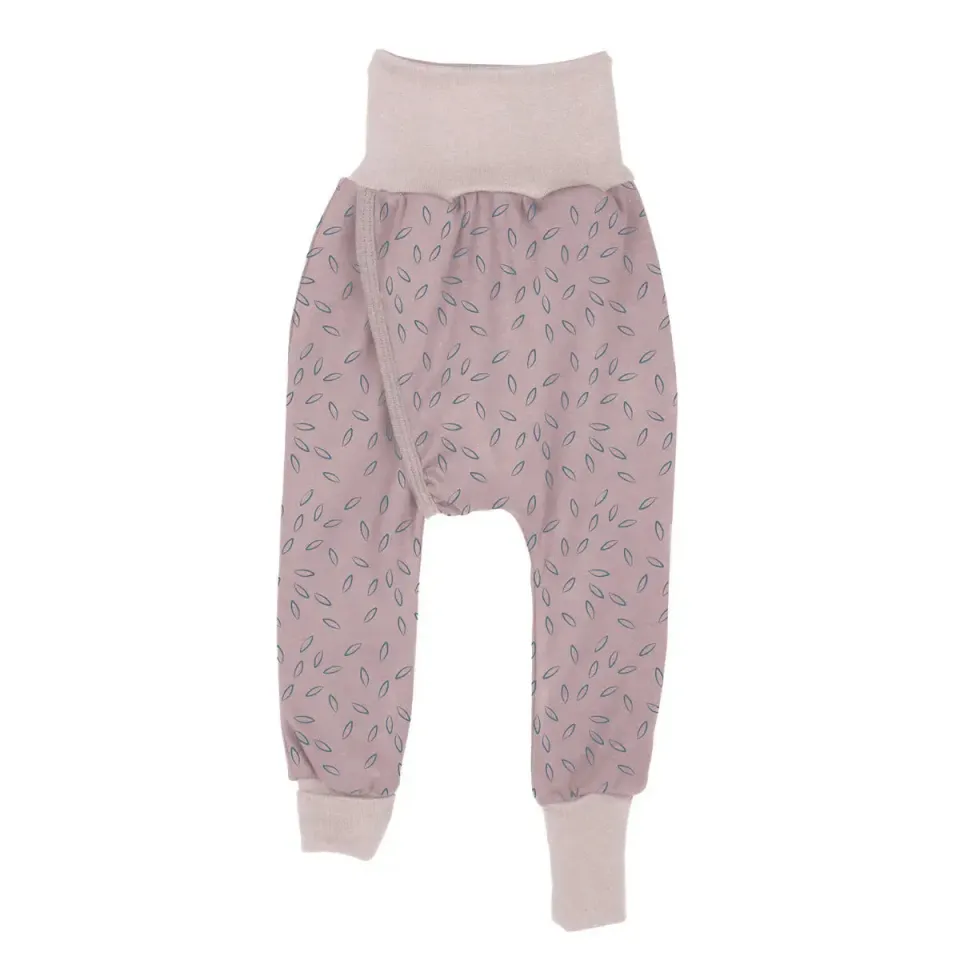 Popolini HNI pantalon apprentissage beige leaves coton bio