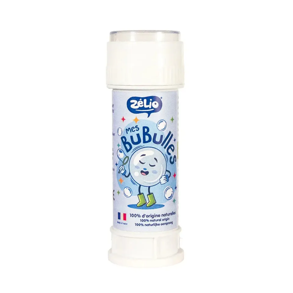 Zélio flacon bulles de savon bio 50ml écolo