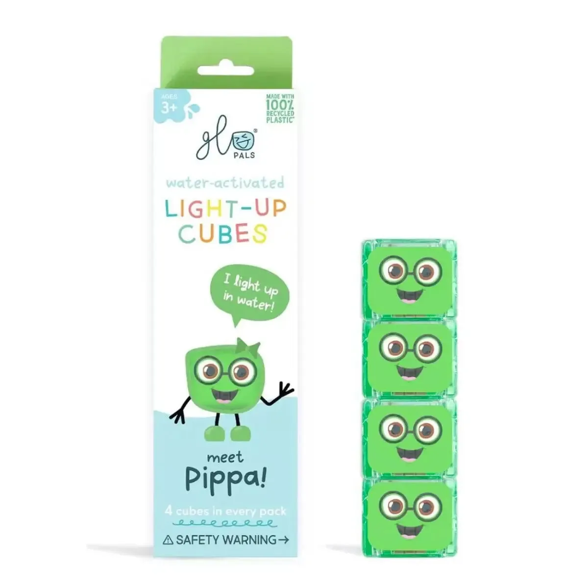 Glo Pals lot de 4 cubes lumineux pour le bain
