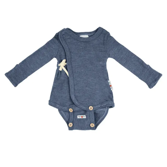 LiliNappy Manymonths body kimono laine mérinos bébé