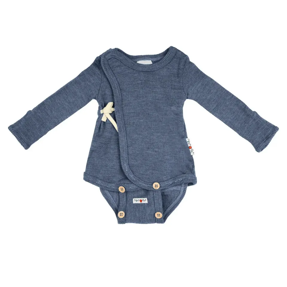 LiliNappy Manymonths body kimono laine mérinos bébé