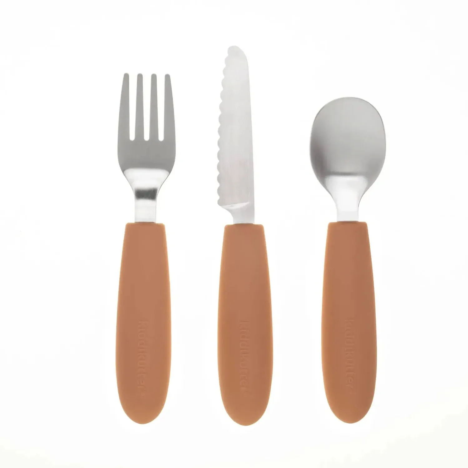 KiddiKutter set 3 couverts enfant inox et silicone