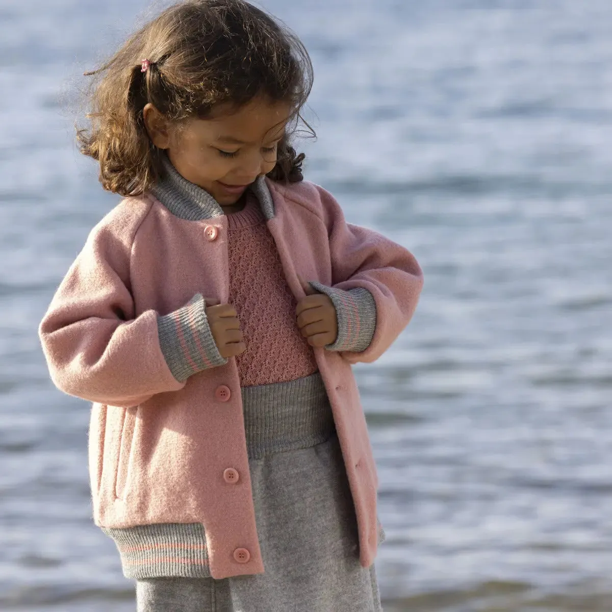LiliNappy Disana veste teddy laine bouillie chaude