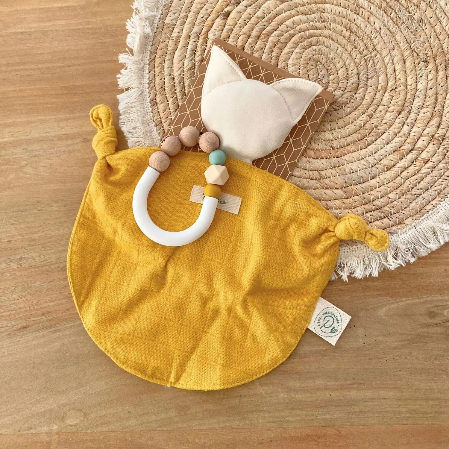 Pitigaia Mon 1er Doudou coffret naissance coton bio