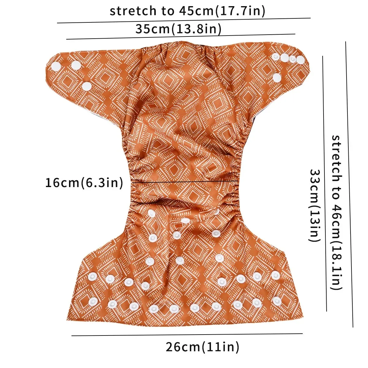 Ecobubs Suede Pocket couche lavable à poche taille unique