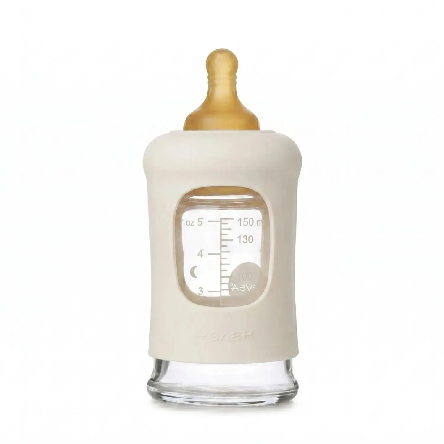 HEVEA biberon verre à col large sans plastique