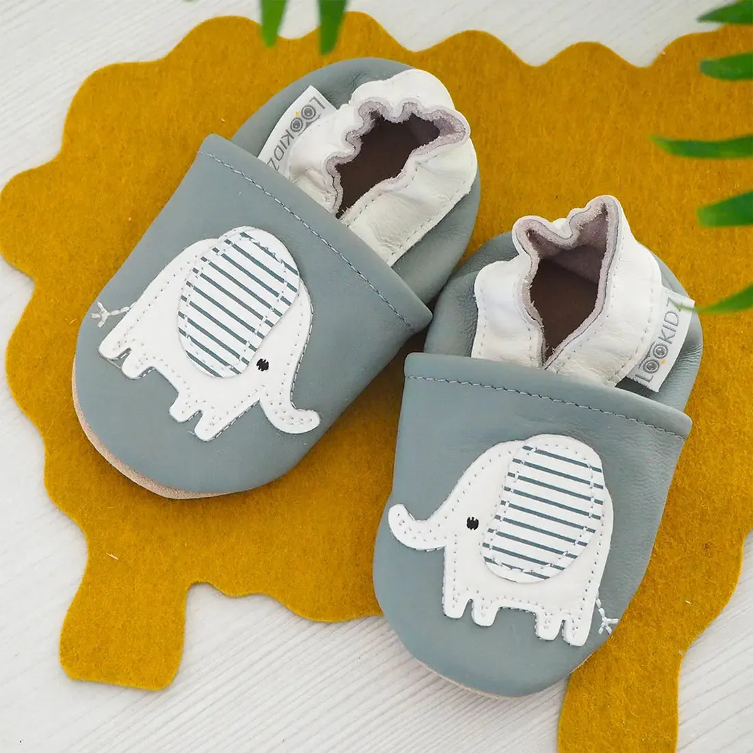 Lookidz chaussons cuir souple bébé