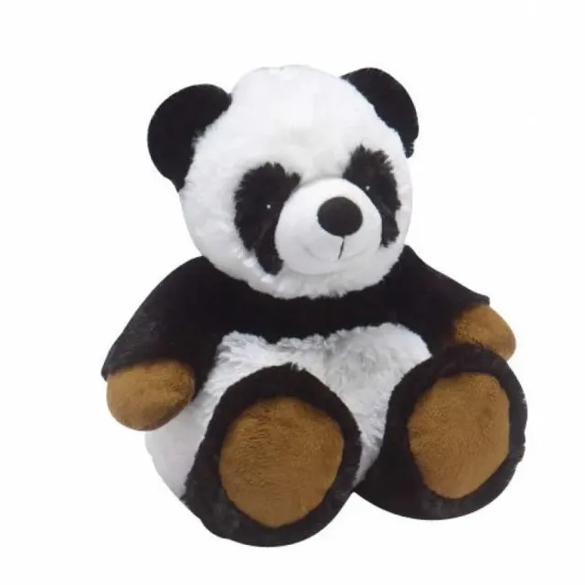 Les Créas de Sabrina Panda peluche bouillotte blé lavande 30 cm