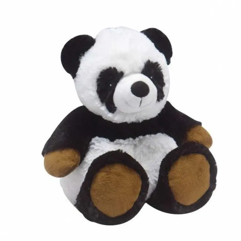 Les Créas de Sabrina Panda peluche bouillotte blé lavande 30 cm