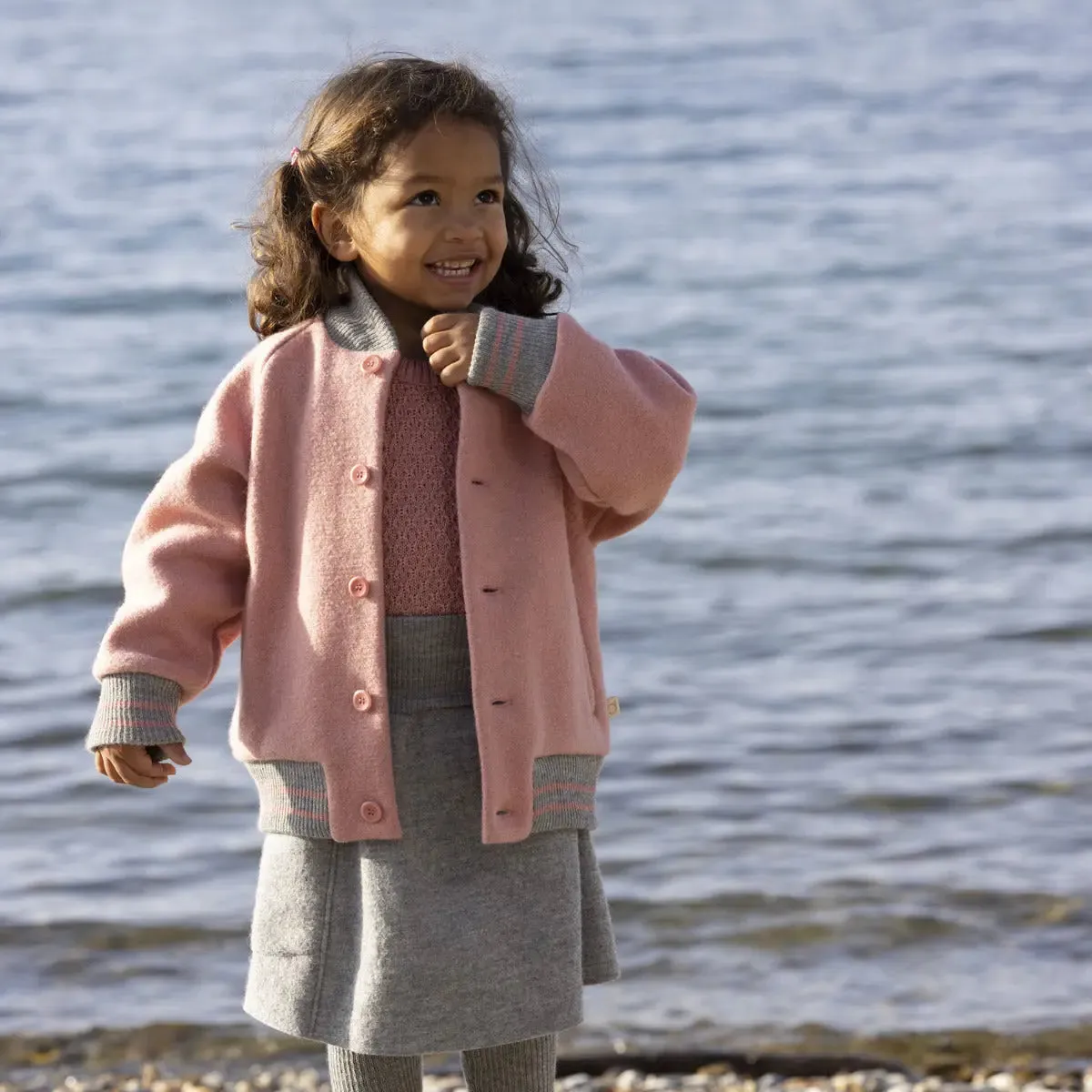 LiliNappy Disana veste teddy laine bouillie chaude