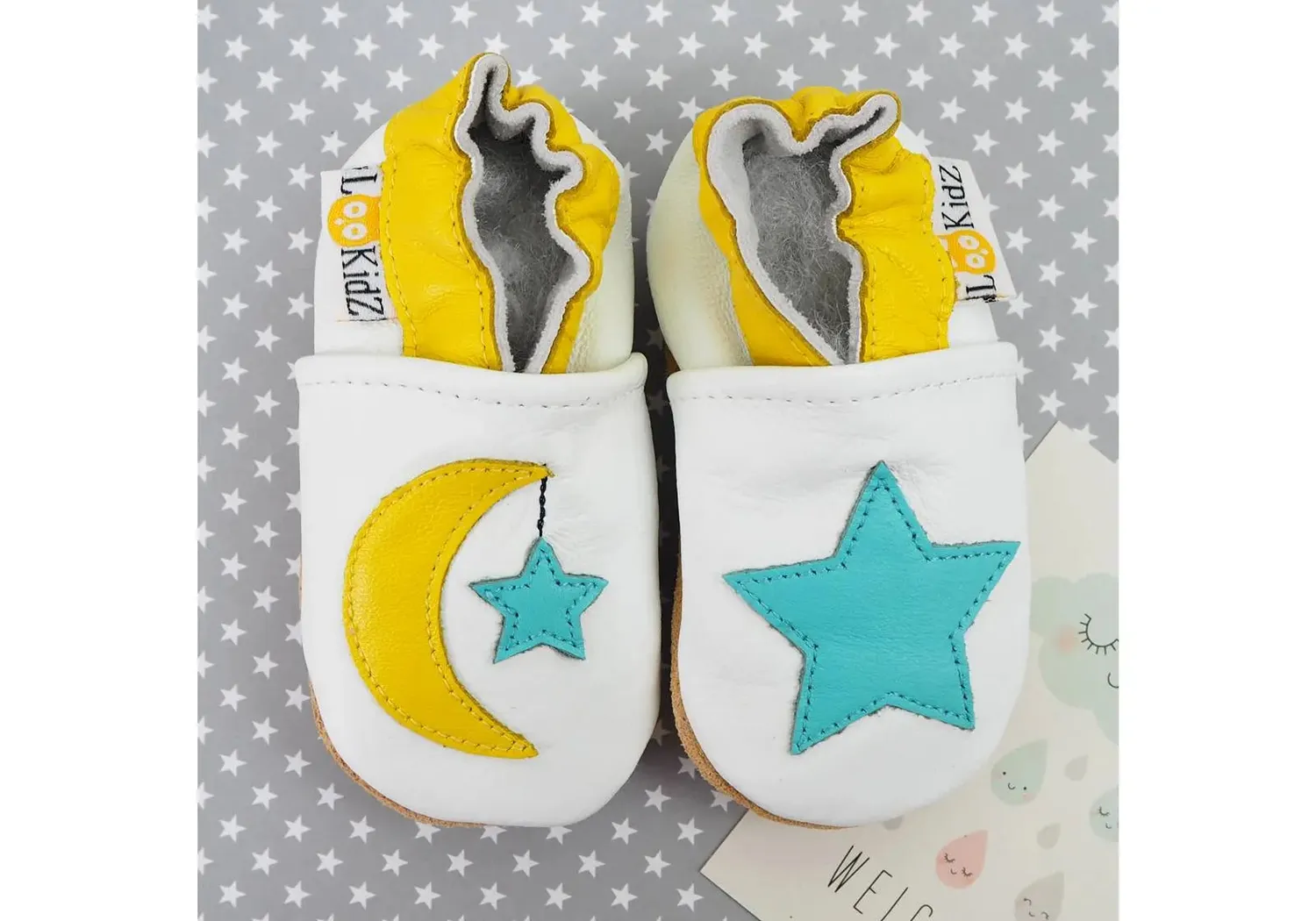 Lookidz chaussons cuir souple bébé