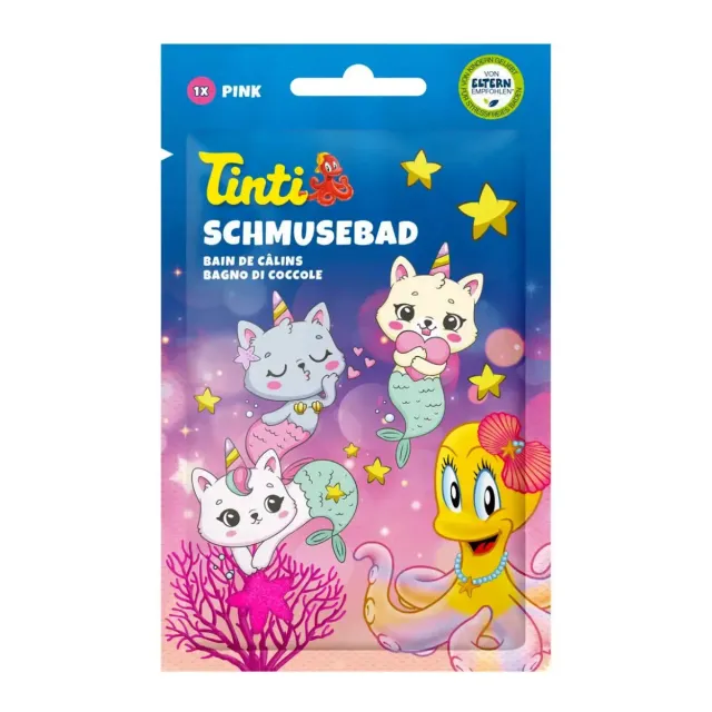 Tinti sel de bain rose fruits rouges moussant enfant