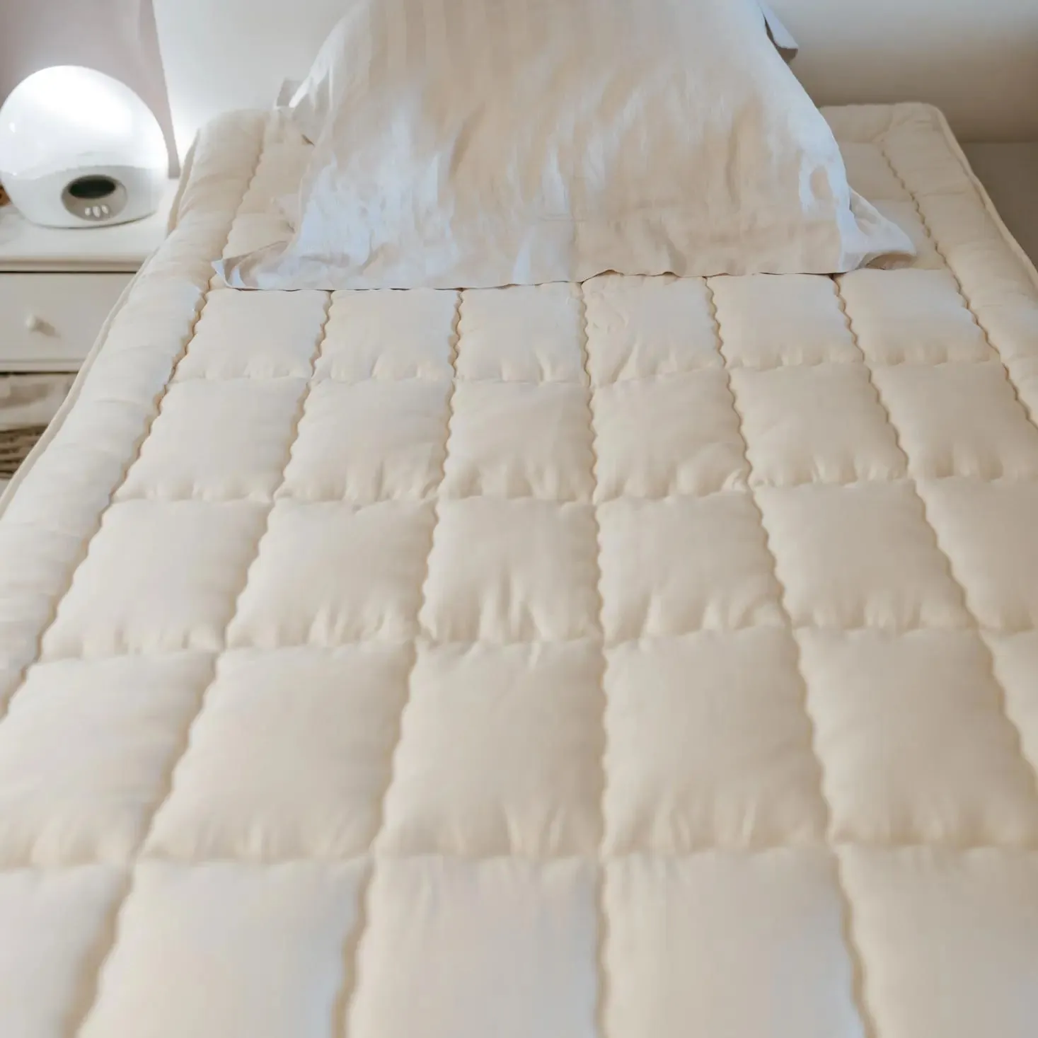 Saling Surmatelas en laine & coton bio réversible