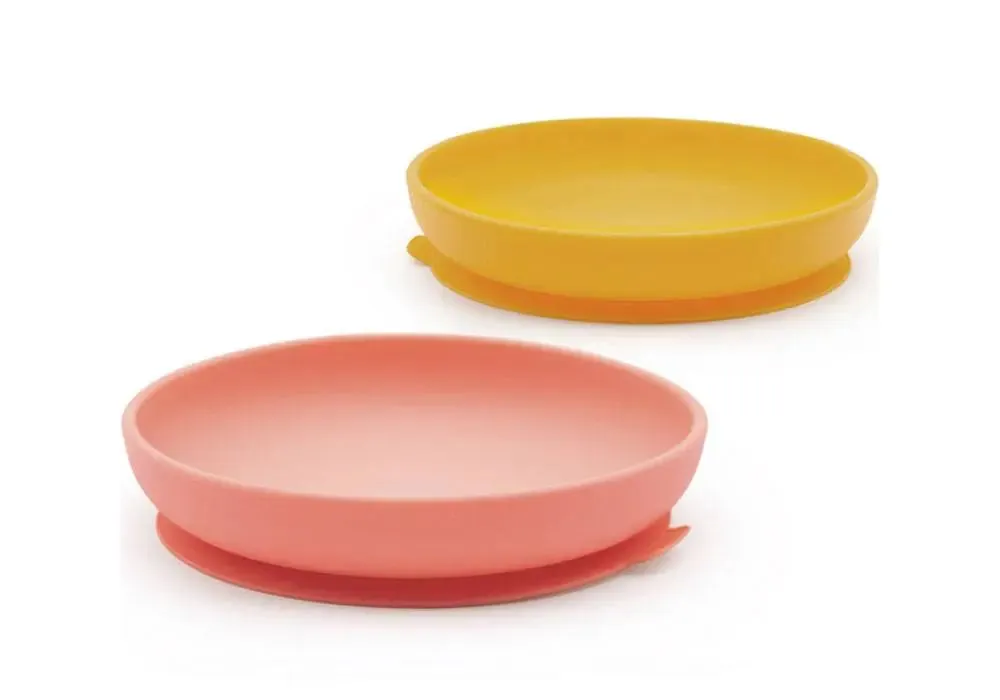 Ekobo assiette ventouse silicone lot de 2