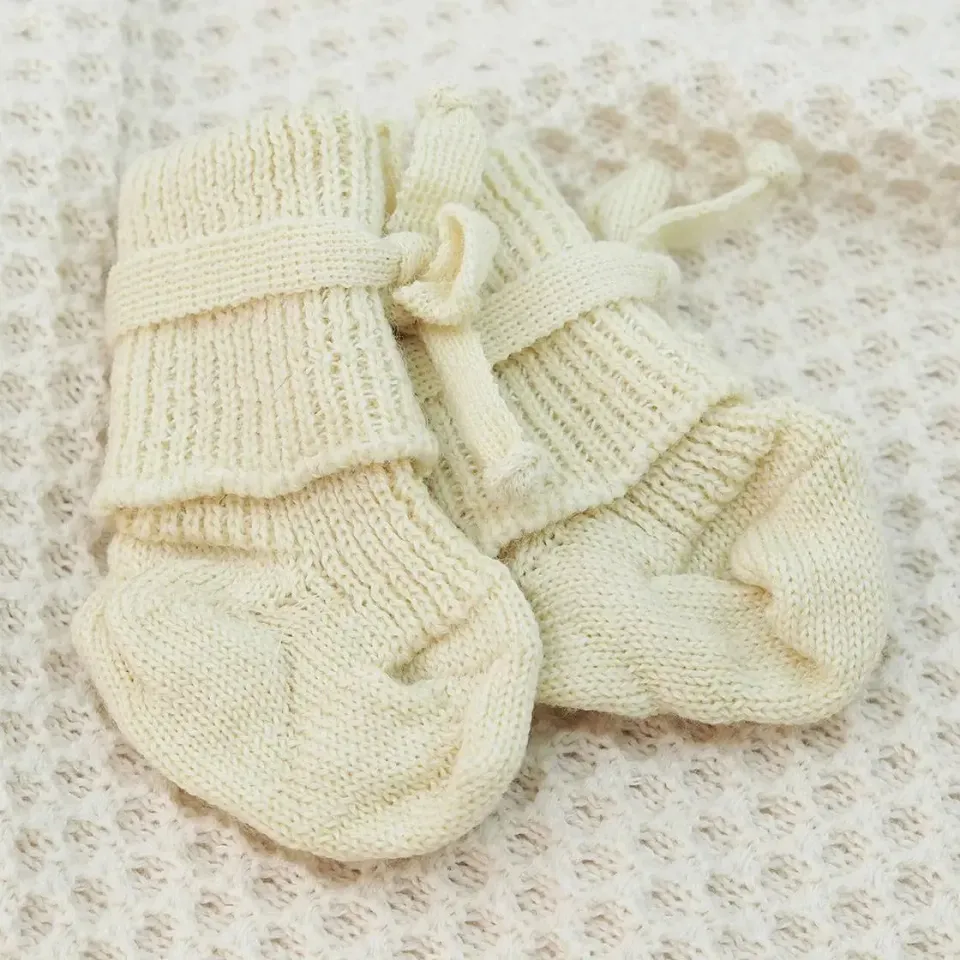 Hirsch Natur Chaussettes Pure Laine Nouveau-né