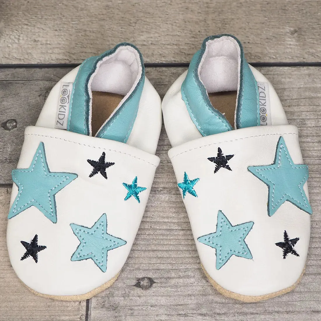 Lookidz chaussons cuir souple bébé